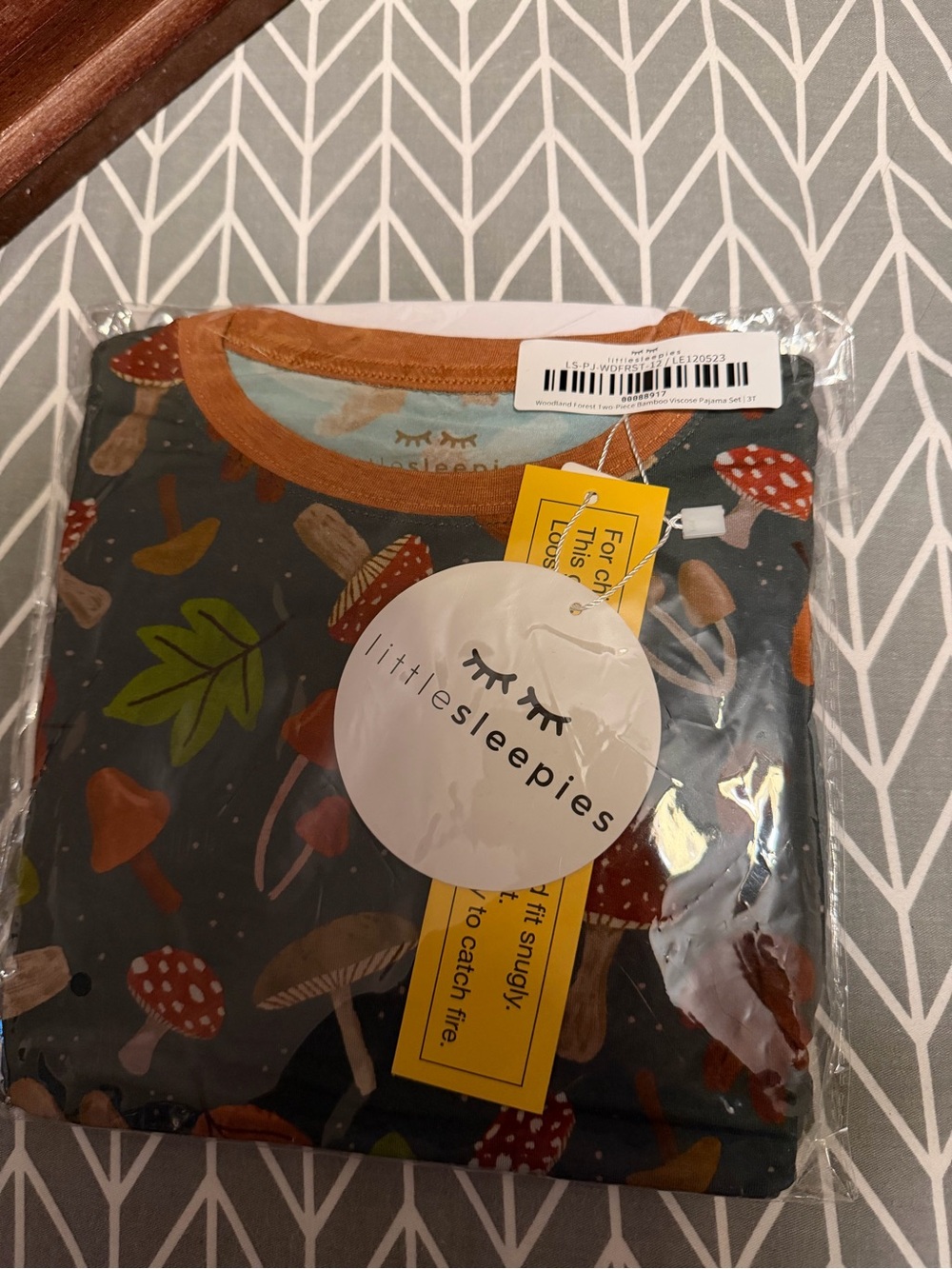 Little Sleepies woodland Forrest Print Pajama Set